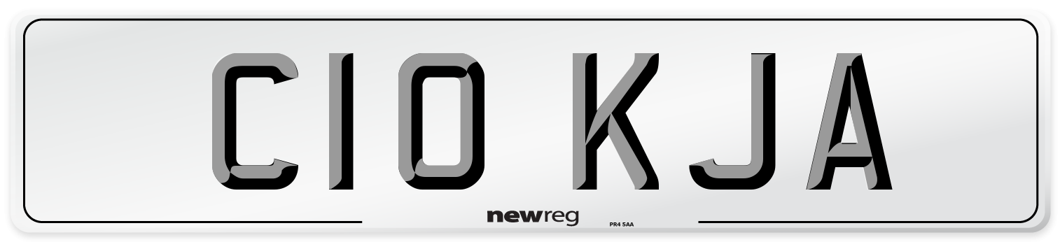 C10 KJA Number Plate from New Reg